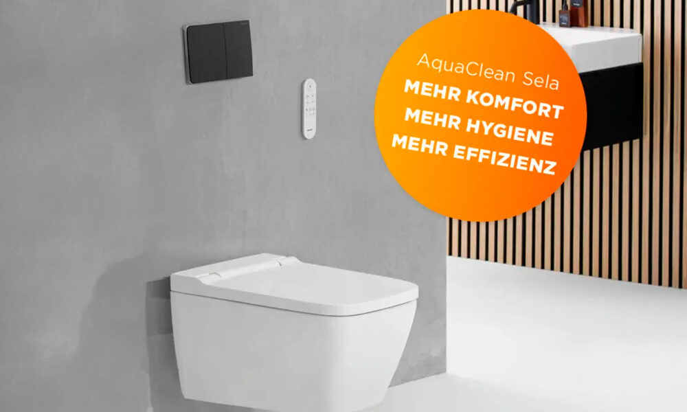 Geberit AquaClean Sela Dusch-WC in einem modernen Badezimmer